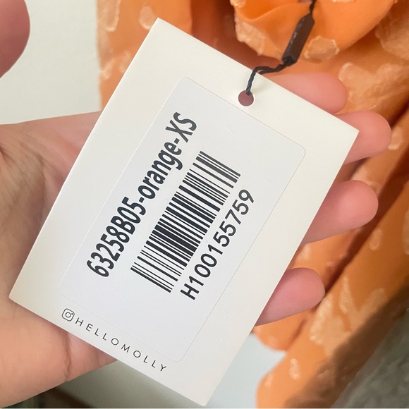 Hello Molly Orange Floral Mini Dress - Picture 6 of 8